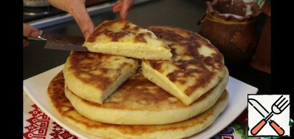 Here are each of the cuts.
The dough in the pan rose well, baked evenly, browned. She is very soft, gentle.
