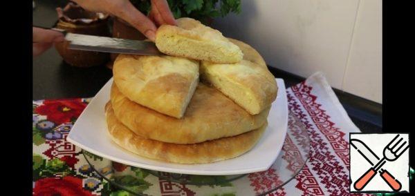 As you can see, in the oven the dough turns out lush, airy, besides very soft, tender.