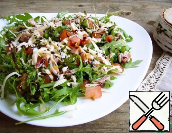 Salad with Arugula and Smoked Ham Recipe