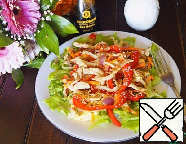Warm Thai Salad with Vegetables Recipe