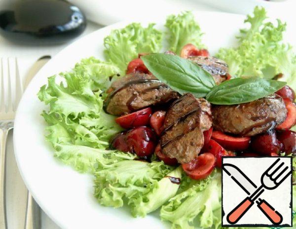 Chicken Liver Salad with Cherries Recipe