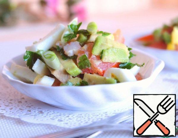 Salad with Avocado and Tomatoes Recipe