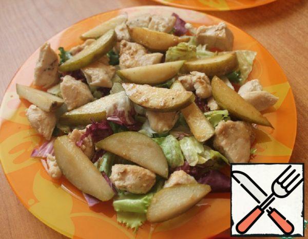 Salad with Chicken and Pear Recipe