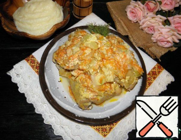 Chicken with Vegetables in Cream Sauce Recipe