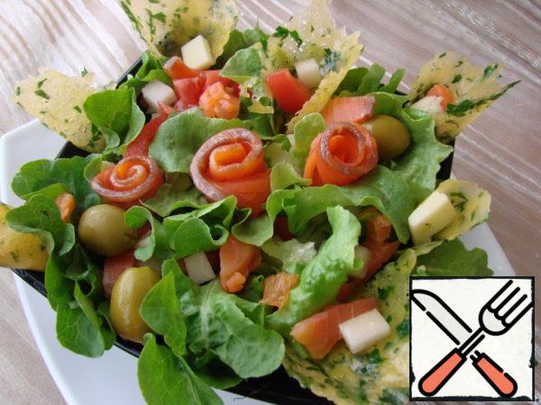 Arrange in salad bowls, season with olive oil and lemon juice.
For making casseroles with cheese, cloves or olives.