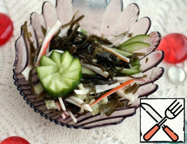 Salad with Sea Cabbage and Cucumber Recipe