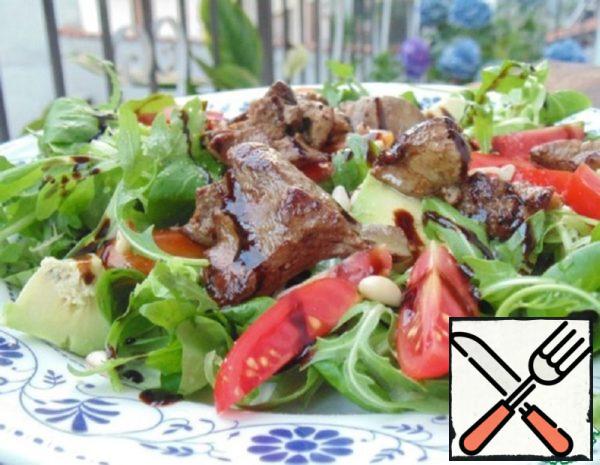 Warm Salad with Chicken Liver and Vegetables Recipe