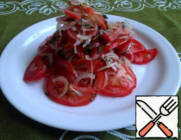 Tomato and Onion Salad with Basil Recipe