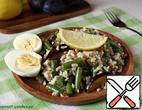 Rice Salad with Beans and Plums Recipe