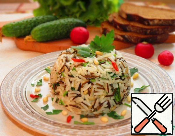 Rice with Greens and Pine Nuts Recipe