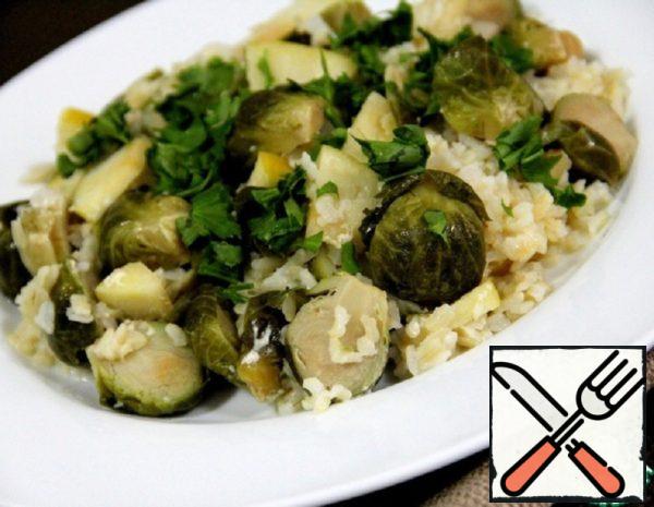 Rice with Brussels Sprouts and Apple Recipe