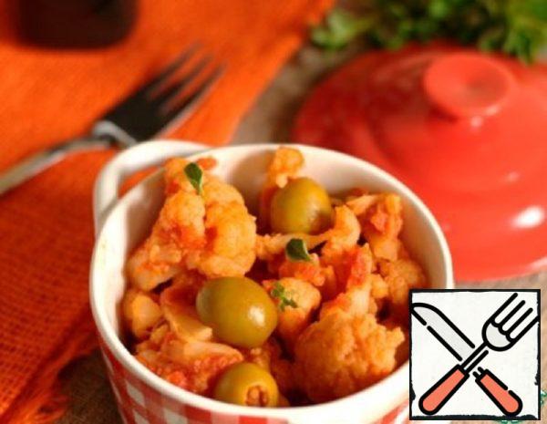 Cauliflower with Olives in Tomato Sauce Recipe