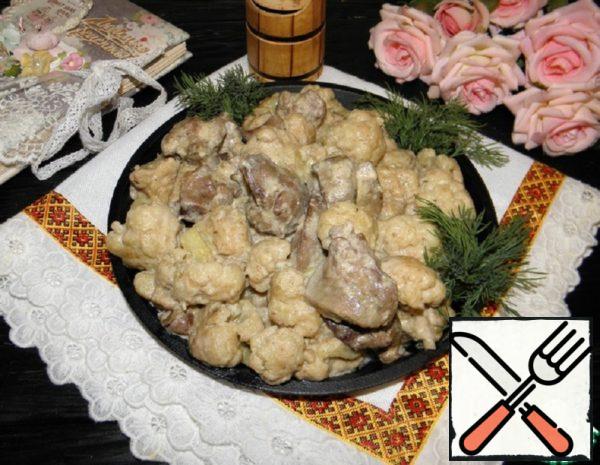 Chicken Liver with Cauliflower Recipe