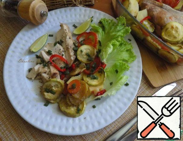 Chicken Breast with Assorted Vegetables Recipe