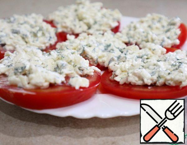 Tomatoes with melted Cheese and Garlic Recipe