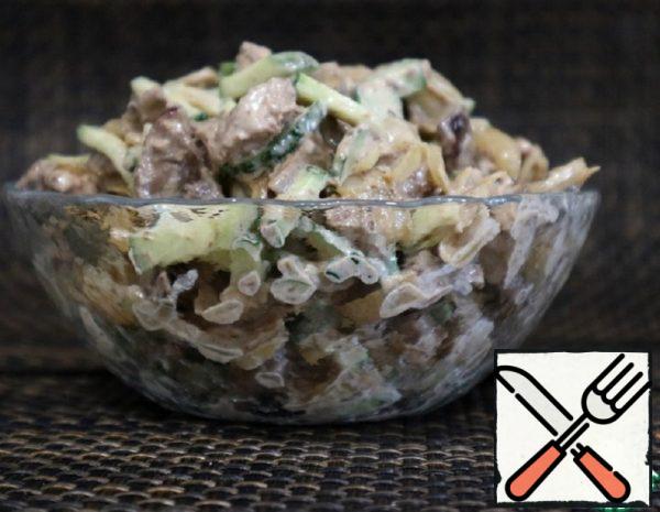 Chicken Liver and Cucumber Salad Recipe