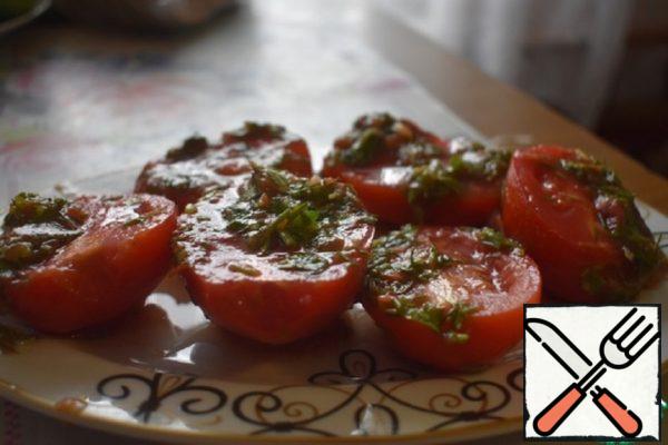 Tomatoes with Herbs in Tomato Marinade Recipe