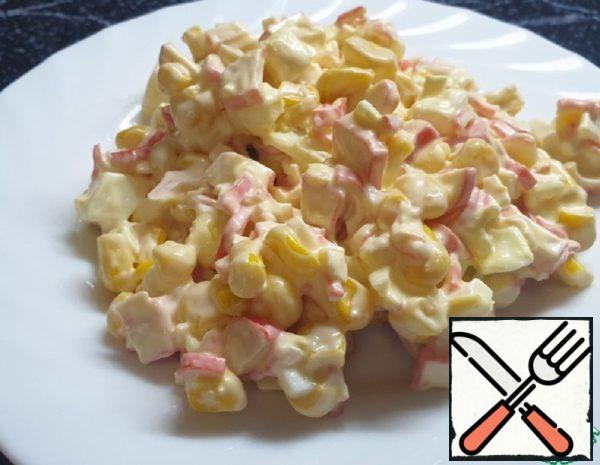 Salad with Crab Sticks Recipe