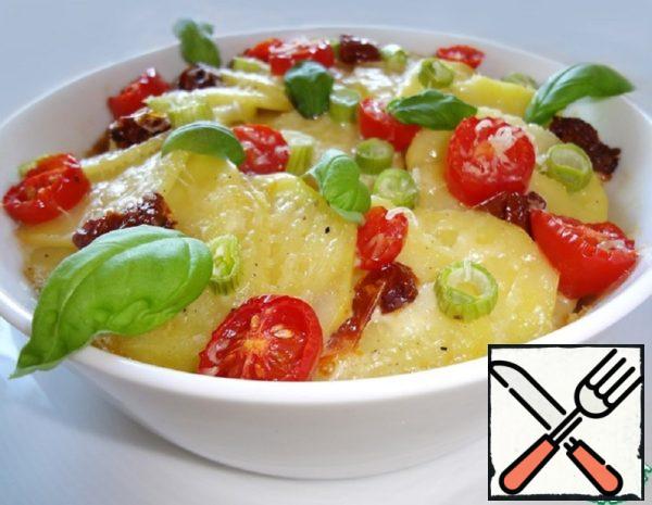 Potato Gratin with Sun-Dried Tomatoes Recipe