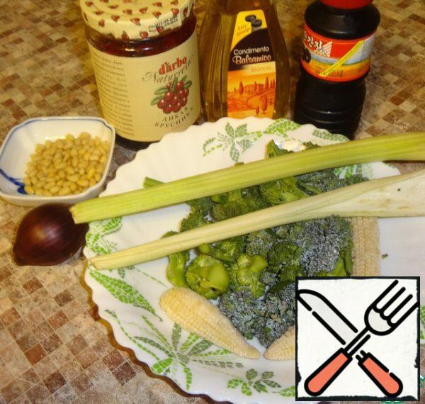 Prepare the products that are shown in this photo.
