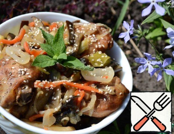 Chicken with Vegetables in Sweet and Sour Sauce Recipe