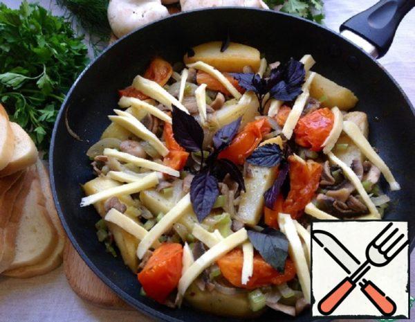Mushrooms with Celery and Vegetables Recipe