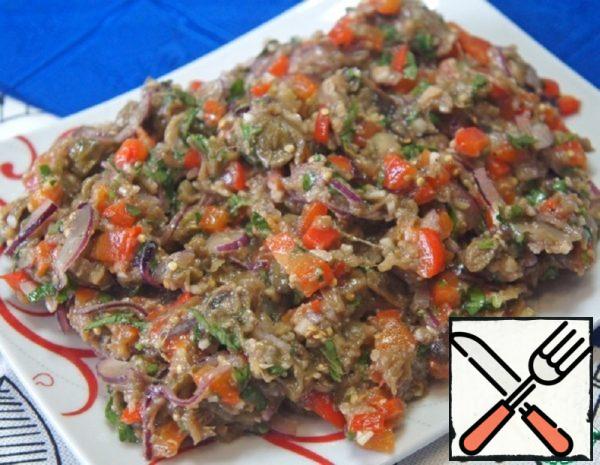 Spicy Snack of Eggplant and Pepper Recipe