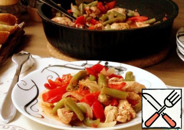 Green Beans with Chicken Breast Recipe