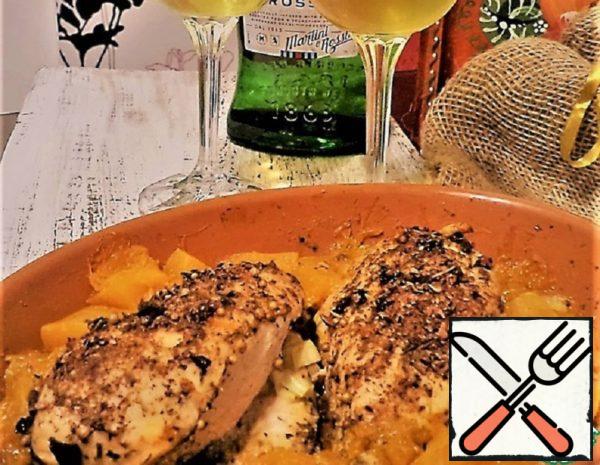 Chicken Breast Baked with Pumpkin Recipe