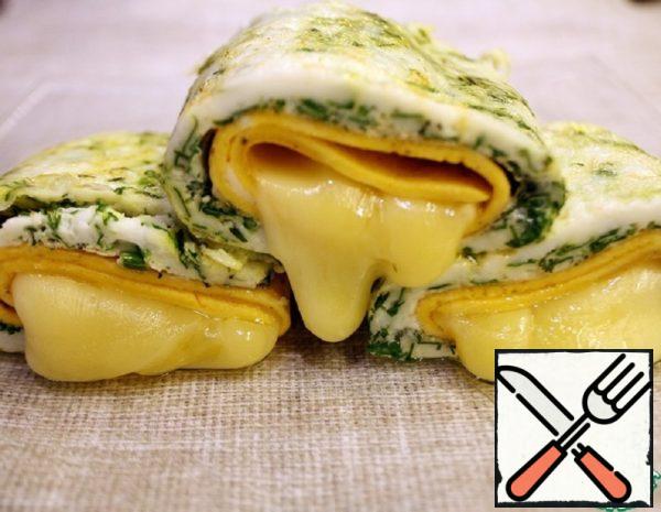 Double Layer Omelette with Cheese Recipe