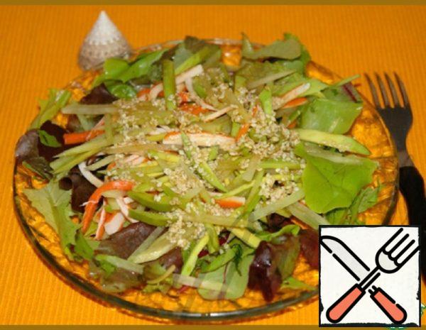 Salad with Crab Sticks and Radish Recipe
