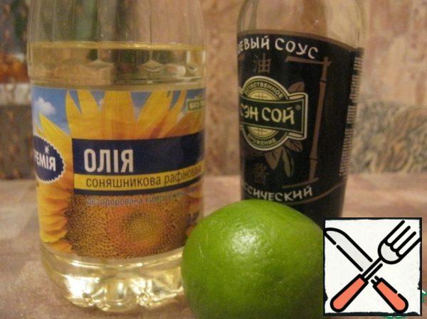 Mix the butter, sauce and lime juice.
