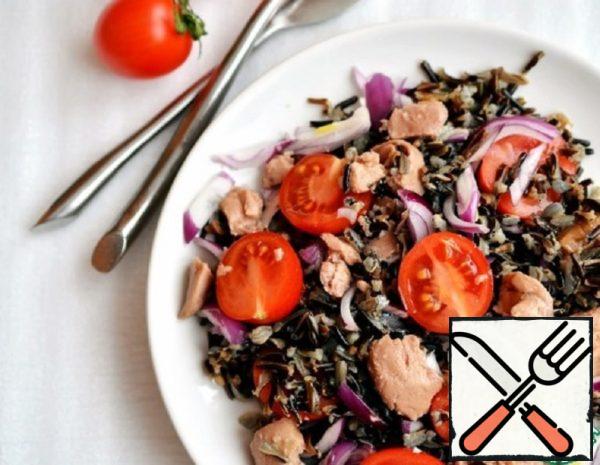 Rice Salad with Cod Liver Recipe