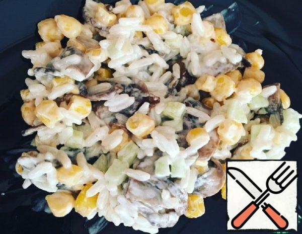 Salad with Corn and Mushrooms Recipe