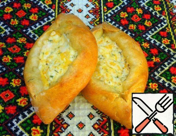 Open Pies with Cottage Cheese and Cheese Recipe