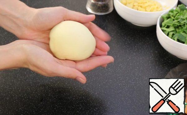 Here is such soft, elastic dough broke a. It's not sticky at all.
Kneaded for 15 minutes.