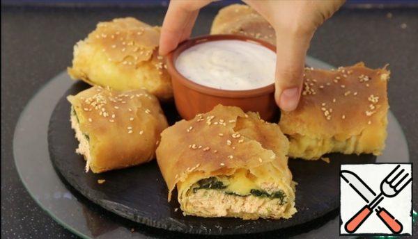 And it is very, very tasty combined with a sauce of fresh sour cream and dill.