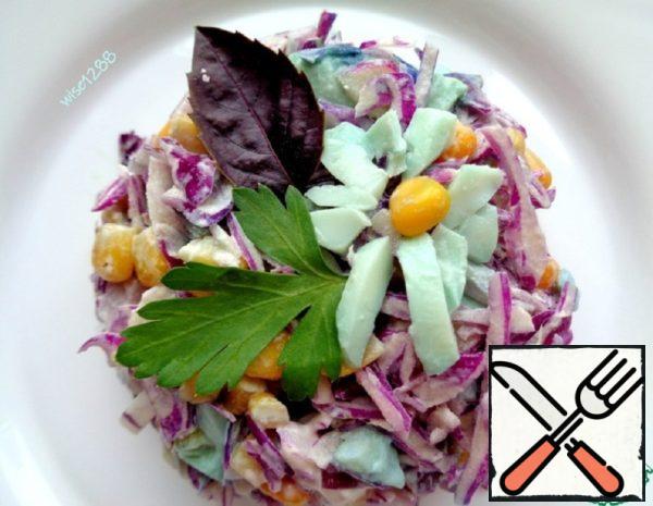 Salad of Red Cabbage "Chameleon" Recipe