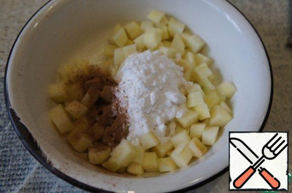 mix with powdered sugar and cinnamon,