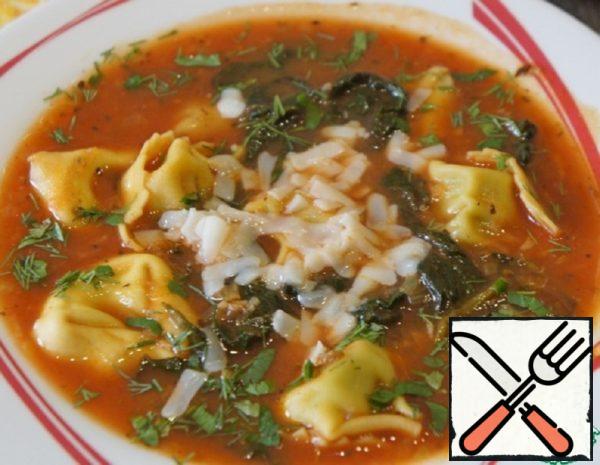 Italian Tomato Soup with Tortellini Recipe