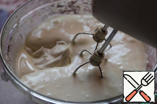 Add sour cream and soda to them.

