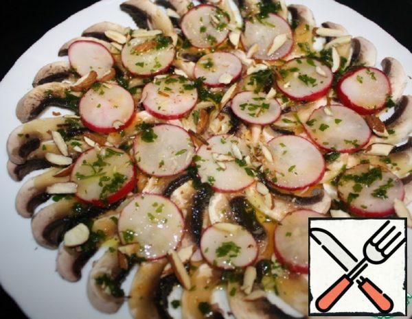 Carpaccio of Mushrooms and Radishes Recipe
