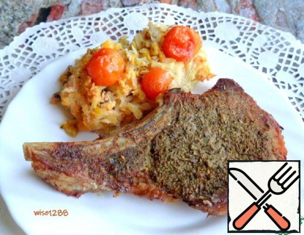Cutlet on a Bone in Spices Recipe