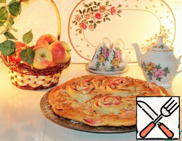 Double Layer Apple and Plum Cake with Cinnamon Recipe
