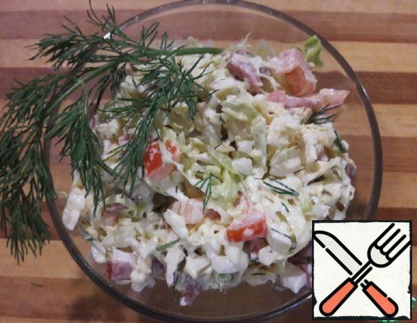 Salad of Savoy Cabbage "Krakow" Recipe