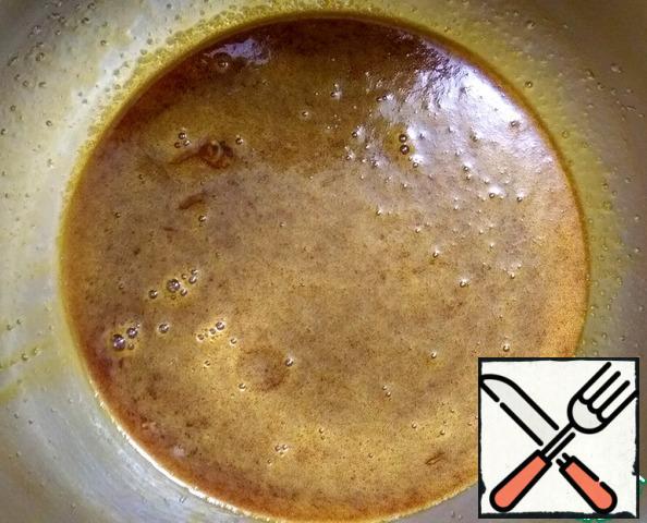 Add the honey-butter mixture. Stir well.