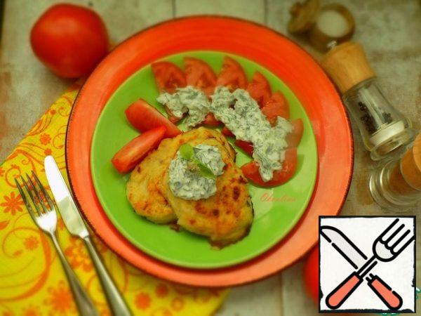 Serve cutlets with sauce. I added more fresh tomato-just a great combination.