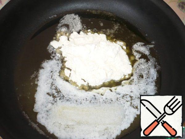 Add a tablespoon of flour.
