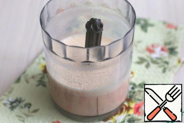 Punch the mixture in a blender until smooth.