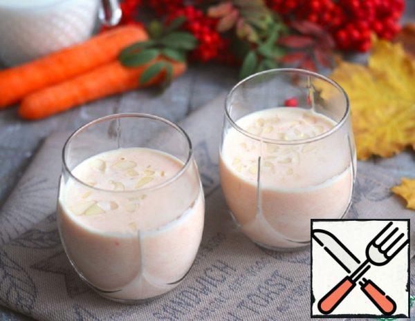 Drink Milk-Carrot with Almonds Recipe